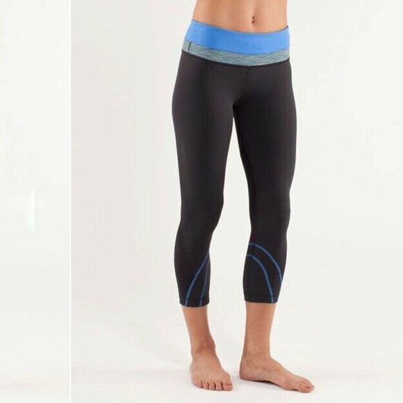 Lululemon Run Inspire Crops Size 6 Mesh Wee Are From Space Luxtreme Leggings - Picture 1 of 12